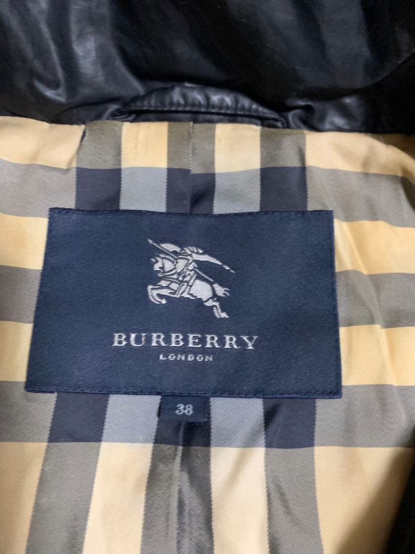 バーバリーロンドン ダウンコート ノバチェック フード脱着Mサイズ山陽商会