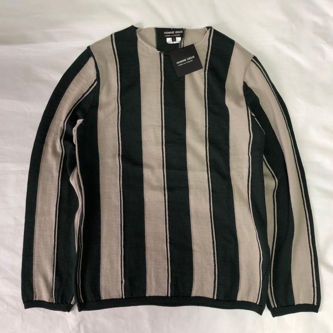 comme des garcons homme duex ニット ストライプ