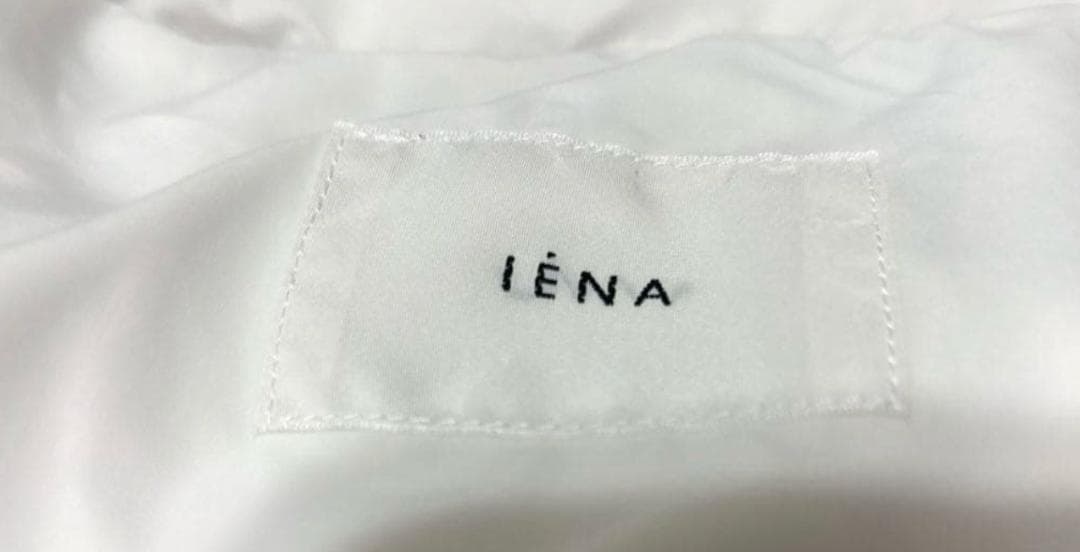 IENA フレンチダウン ショールカラー ダウンコート ショート ホワイト