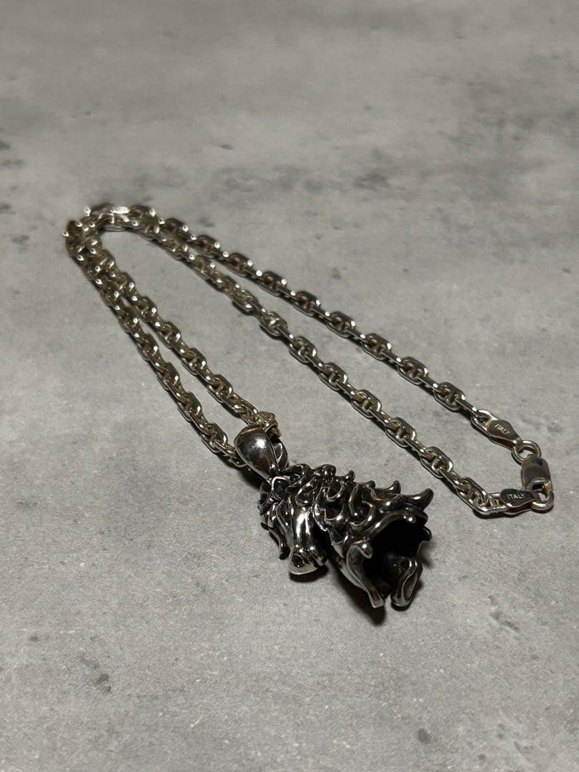 夜織様買付　ホース 馬 ベル シルバー925 ネックレス