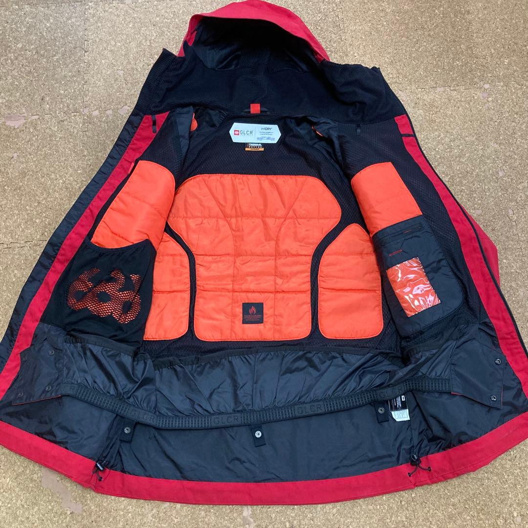 686スキーウェア スキー スノボジャケット スノボ スノーボード Mメンズ赤