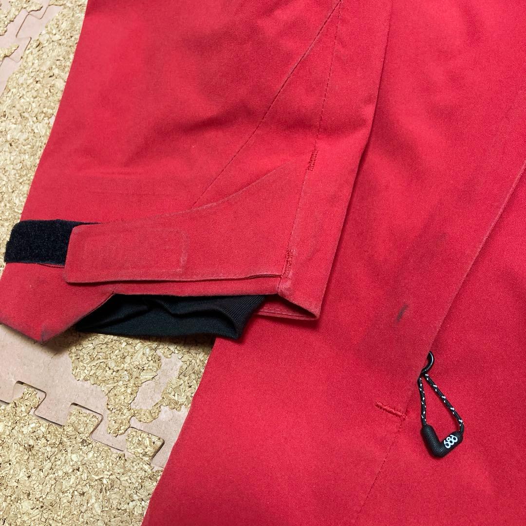 686スキーウェア スキー スノボジャケット スノボ スノーボード Mメンズ赤