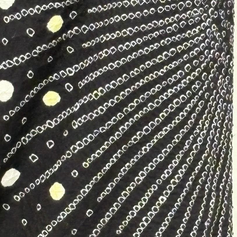 ゆりのはな　絞り浴衣　自由区　総絞り　花火模様　綿　I501　絞り　浴衣