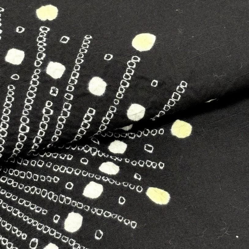 ゆりのはな　絞り浴衣　自由区　総絞り　花火模様　綿　I501　絞り　浴衣