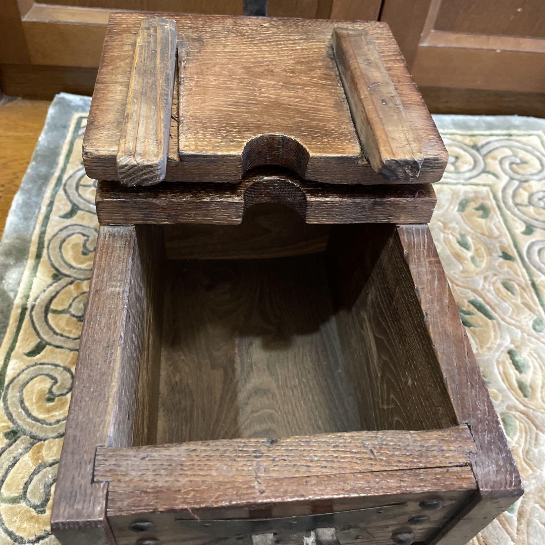 アンティーク　骨董品　銭箱