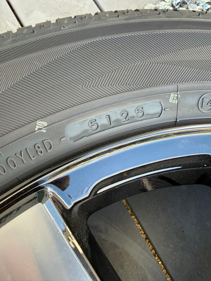 ②/4】2026式デリカd5 純正タイヤホイール4本セ ット新車外しグレードP