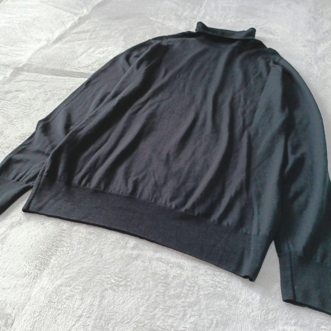 美品♪ジョンスメドレー メリノウール 30G タートルネックニット L