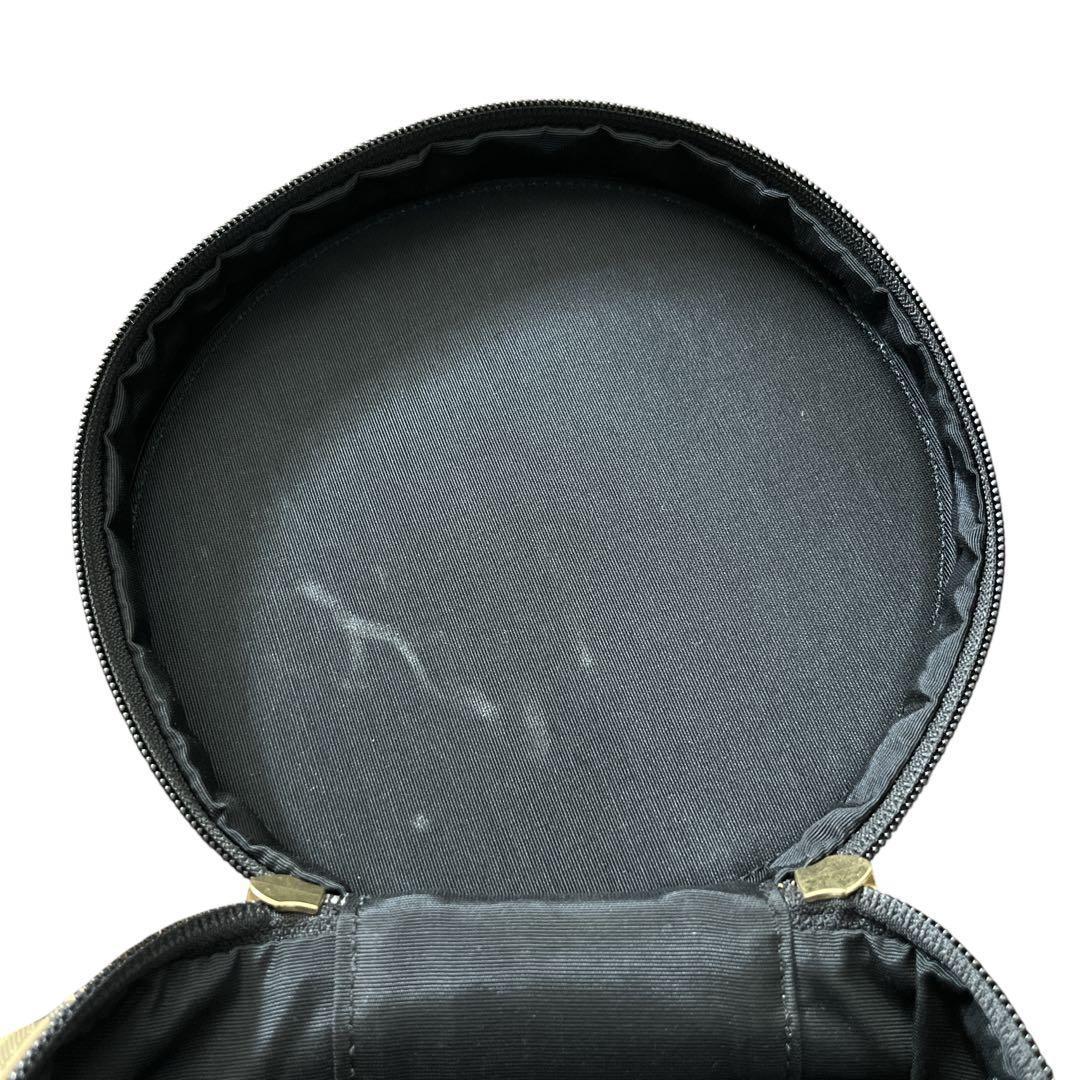 良品　バーバリー　ノバチェック　バニティバッグ　ハンドバッグ　筒形　円形