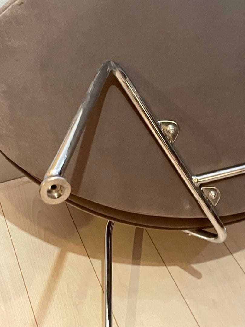 希少品　ピエールポーリン　オレンジスライスチェア　ベロア　グレー