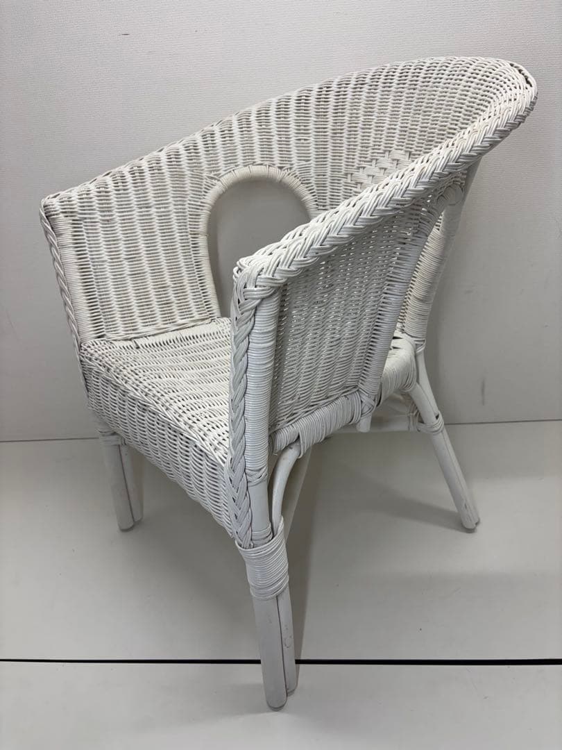 廃盤品 希少 ニトリ ラタン ラタン家具 籐家具 ラタンチェア ホワイト