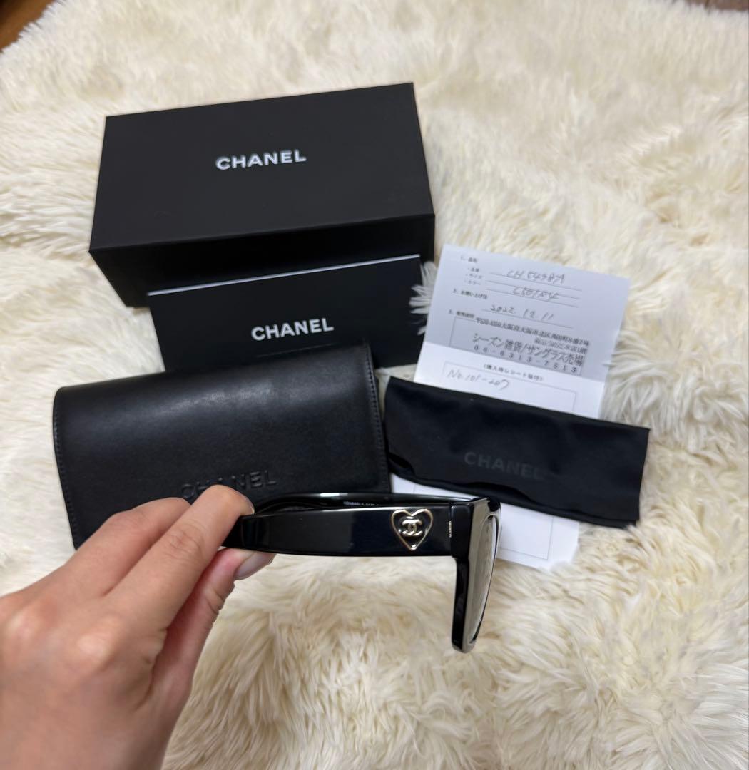 【新品】 CHANEL サングラス ブラック ハートロゴ