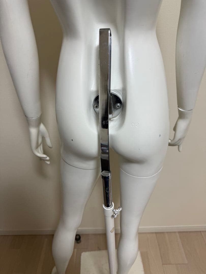 女性　全身トルソー　マネキン　白　高さ調整可能　ディスプレイ　店舗用品　ビジネス