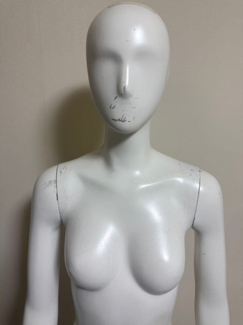 女性　全身トルソー　マネキン　白　高さ調整可能　ディスプレイ　店舗用品　ビジネス