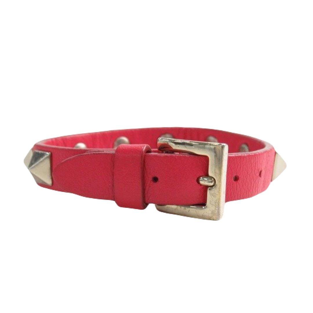 アクセサリー VALENTINO leather studs bracelet
