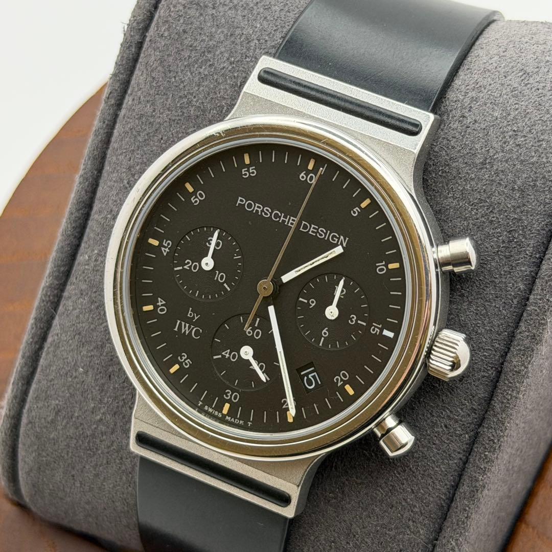 【超希少】ポルシェデザイン　ブラック　クォーツ　IWC 美品