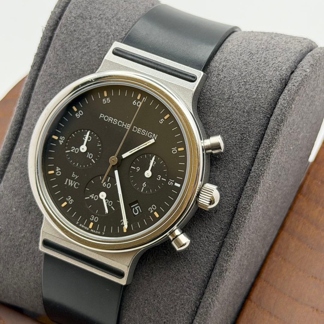 【超希少】ポルシェデザイン　ブラック　クォーツ　IWC 美品