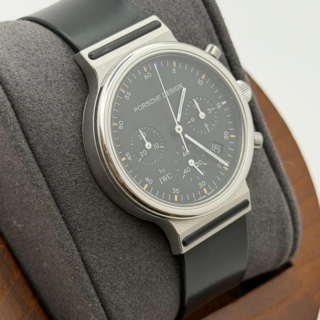 【超希少】ポルシェデザイン　ブラック　クォーツ　IWC 美品