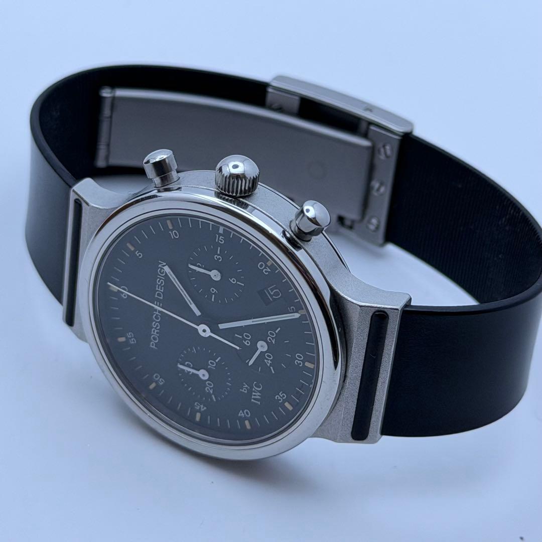 【超希少】ポルシェデザイン　ブラック　クォーツ　IWC 美品