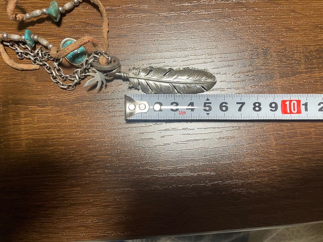 シルバー 羽根モチーフ ネックレス