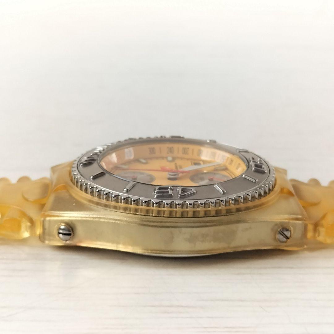 テクノマリーン　クロノグラフ　ダイバーズ　難あり　クオーツ稼働品