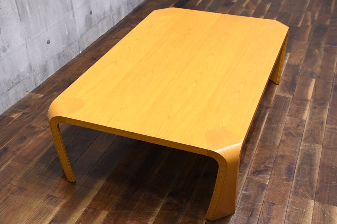 DLK166 Tendo 天童木工 乾三郎 ケヤキ 欅板目 座卓 ローテーブル