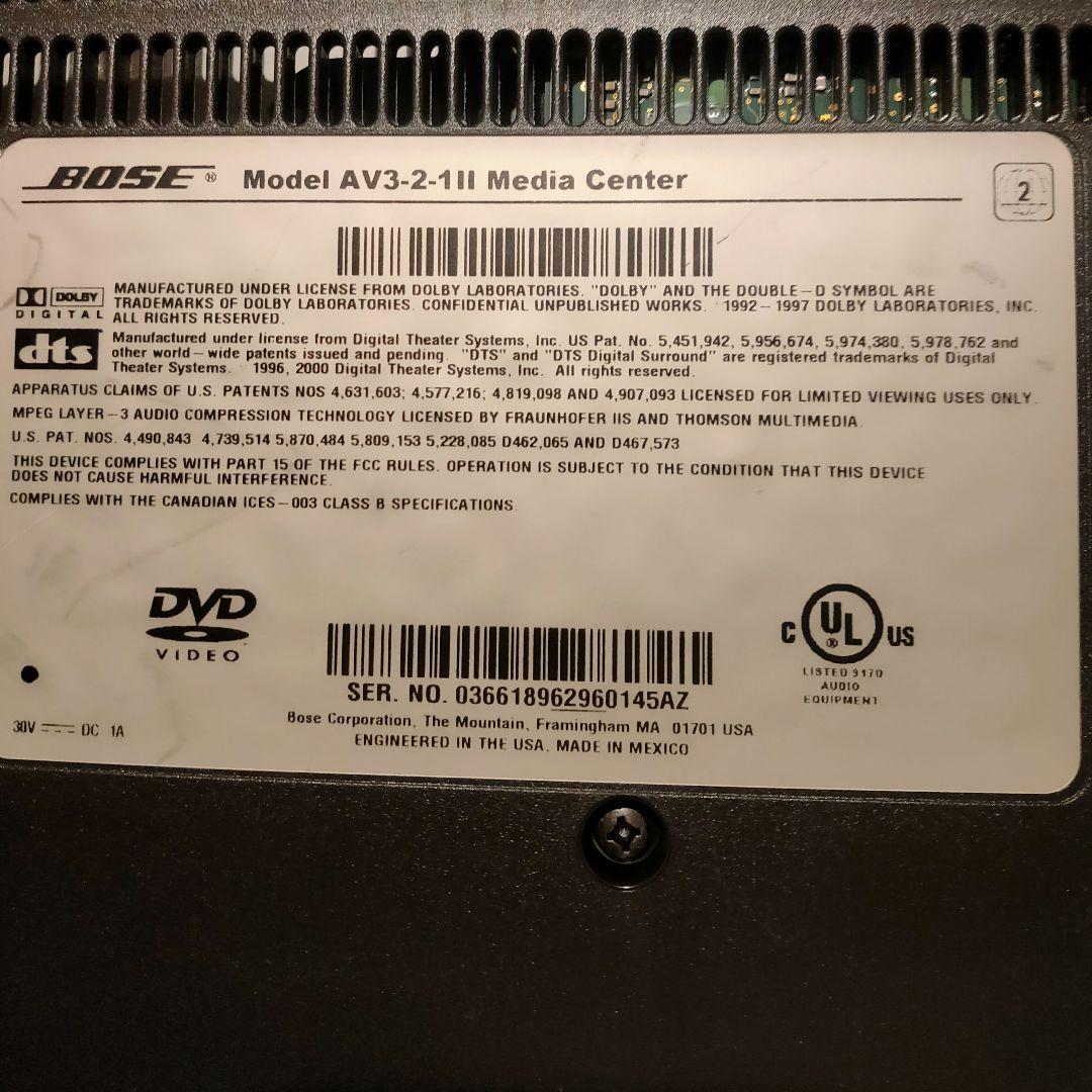 BOSE　 PS3・2・1 Ⅱ POWERED SPEAKER SYSTEM