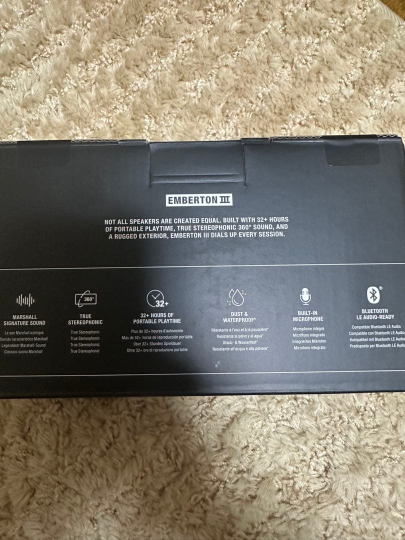 【新品未開封】Marshall Emberton III ブラック