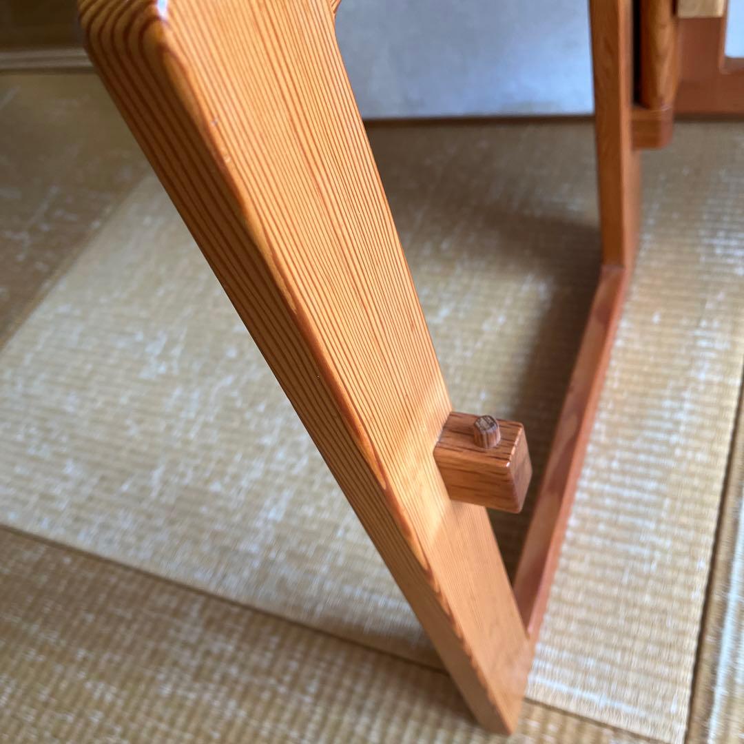 吉村順三　たためる椅子　ブラウンレザー貼り