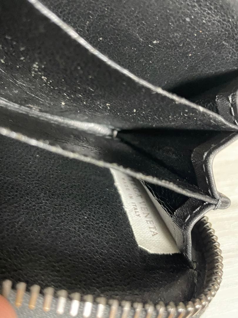 中古 ボッテガヴェネタ グレー ケース ファスナー