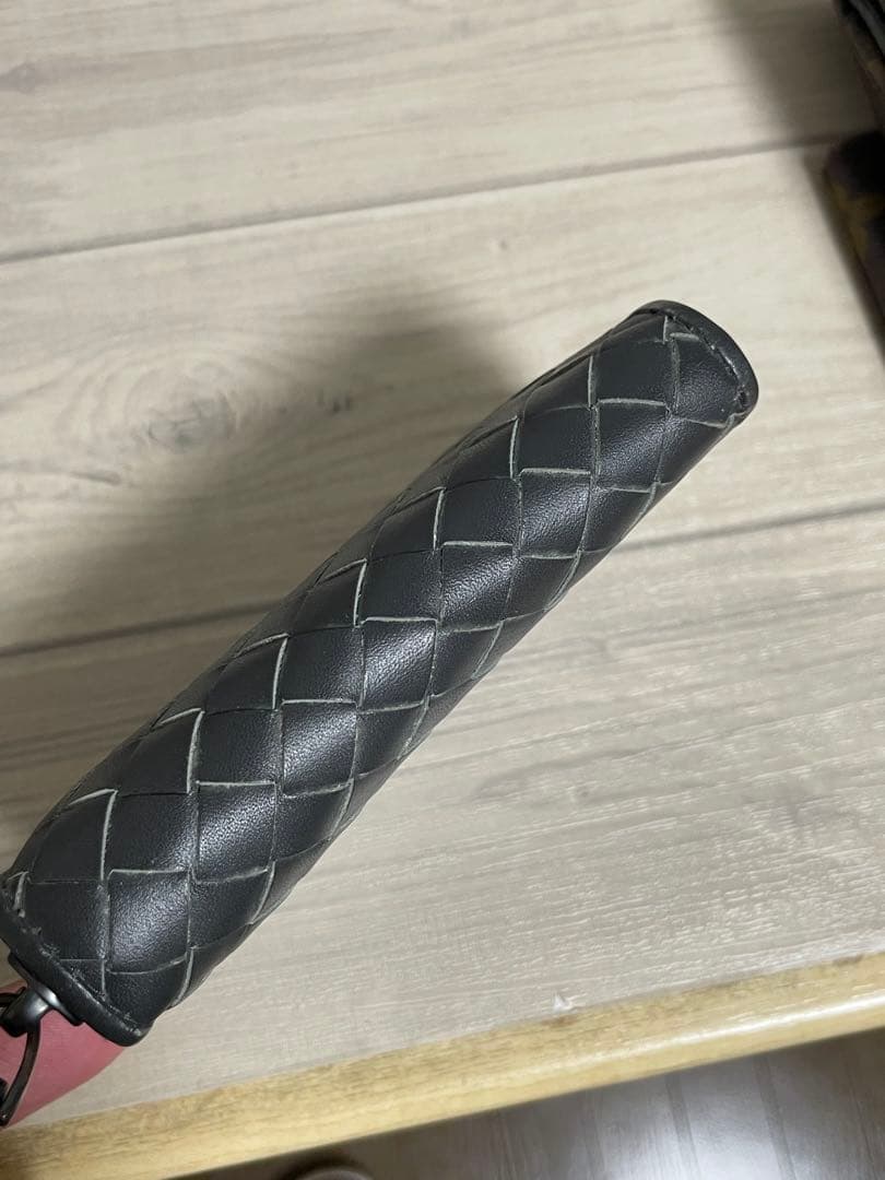 中古 ボッテガヴェネタ グレー ケース ファスナー
