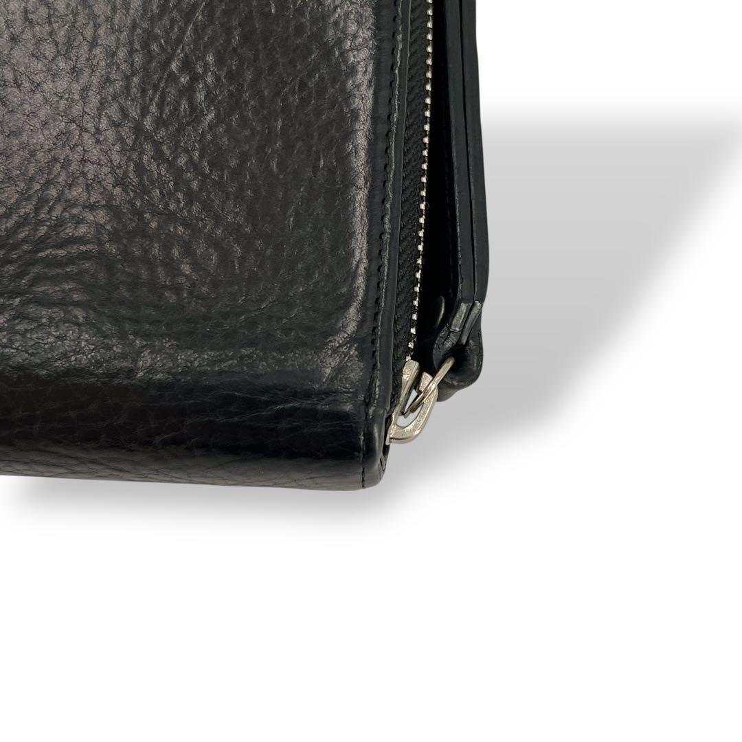 PORTER 長財布　ソーク　ロングウォレット　ラウンドジップ　ブラック　レザー
