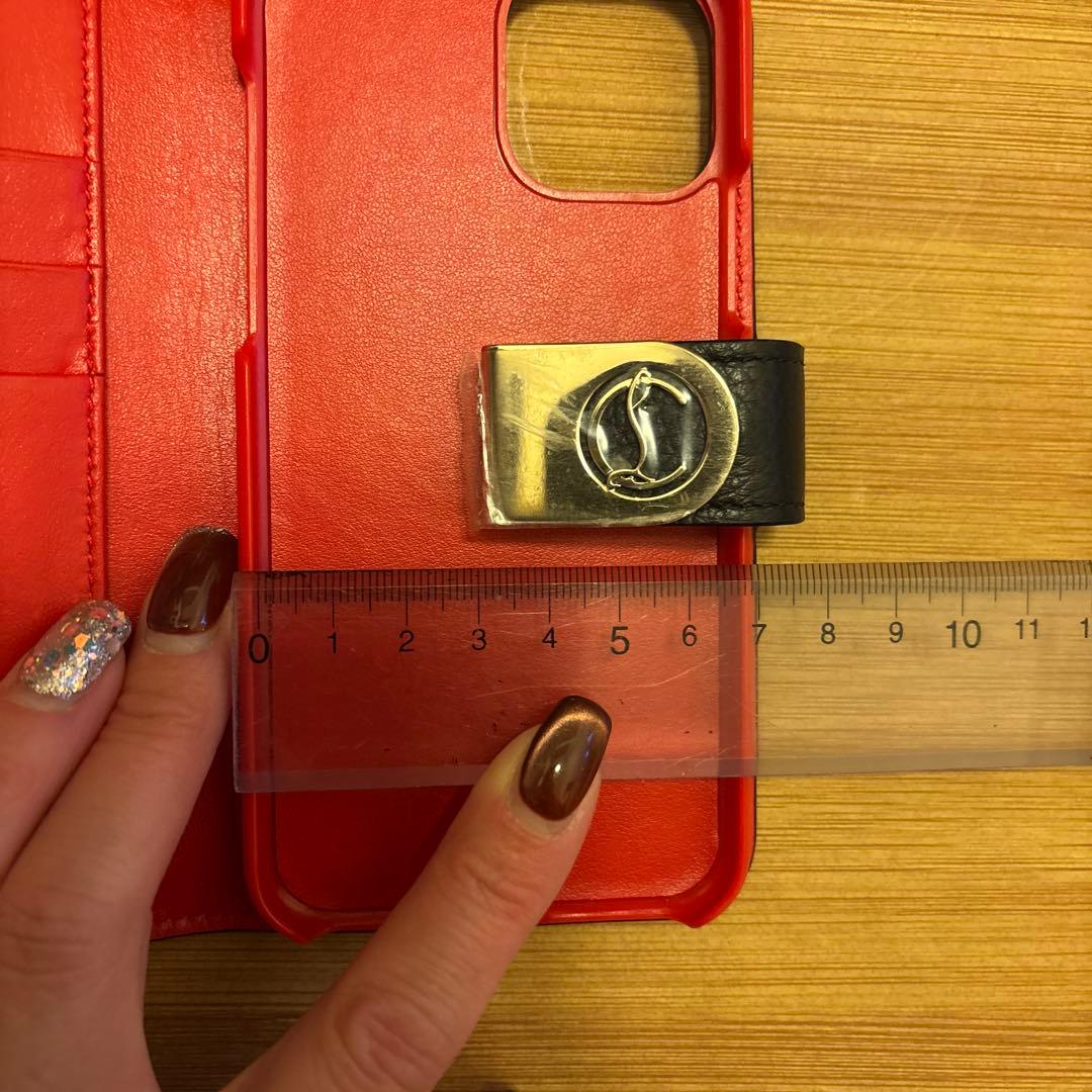 【新品未使用】　Christian Louboutin 手帳型ケース 黒