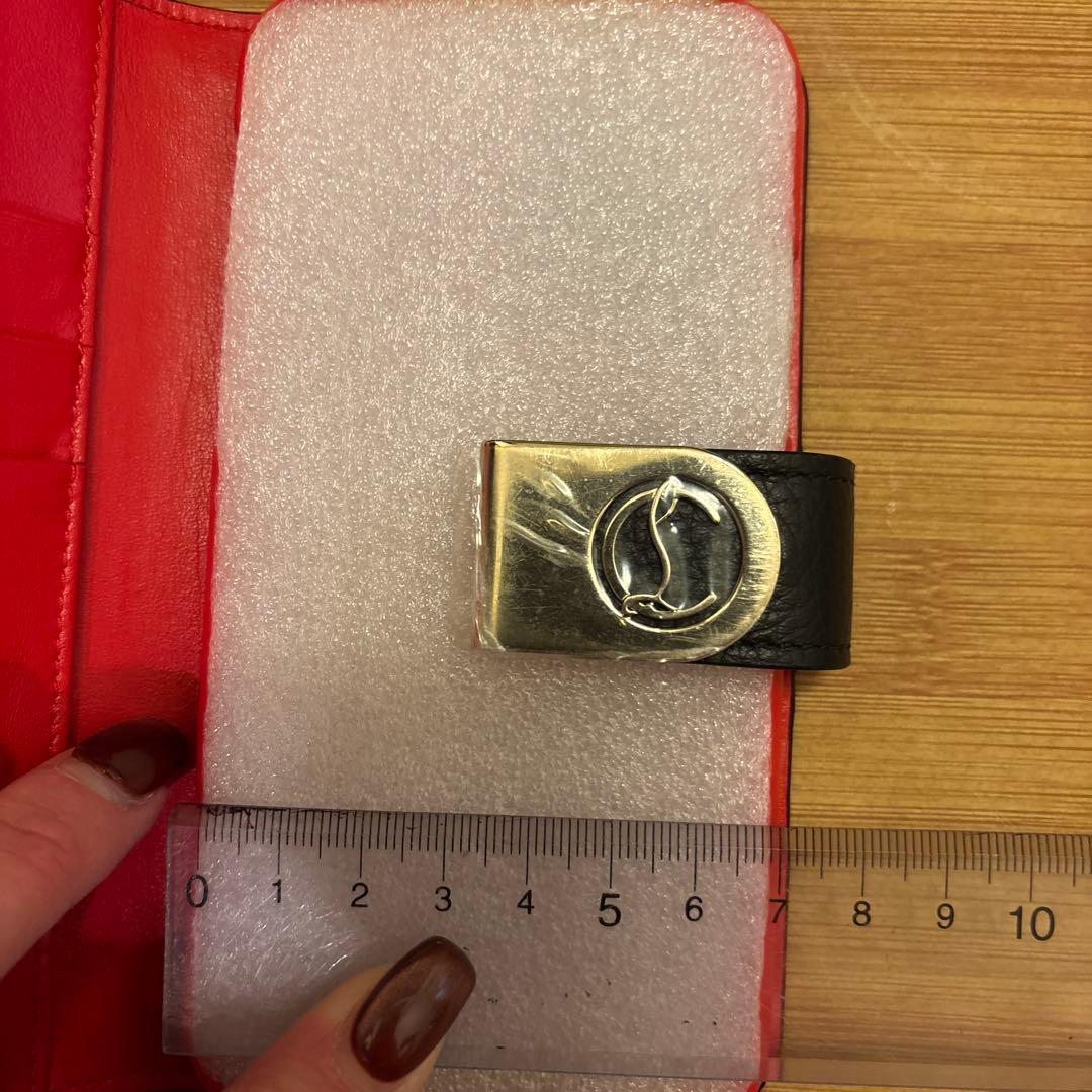 【新品未使用】　Christian Louboutin 手帳型ケース 黒