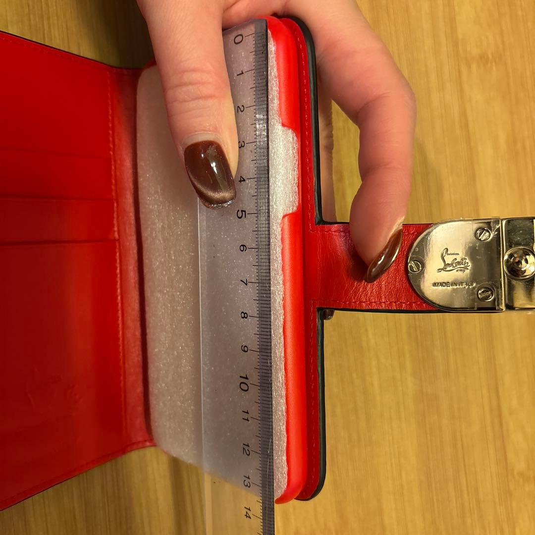 【新品未使用】　Christian Louboutin 手帳型ケース 黒