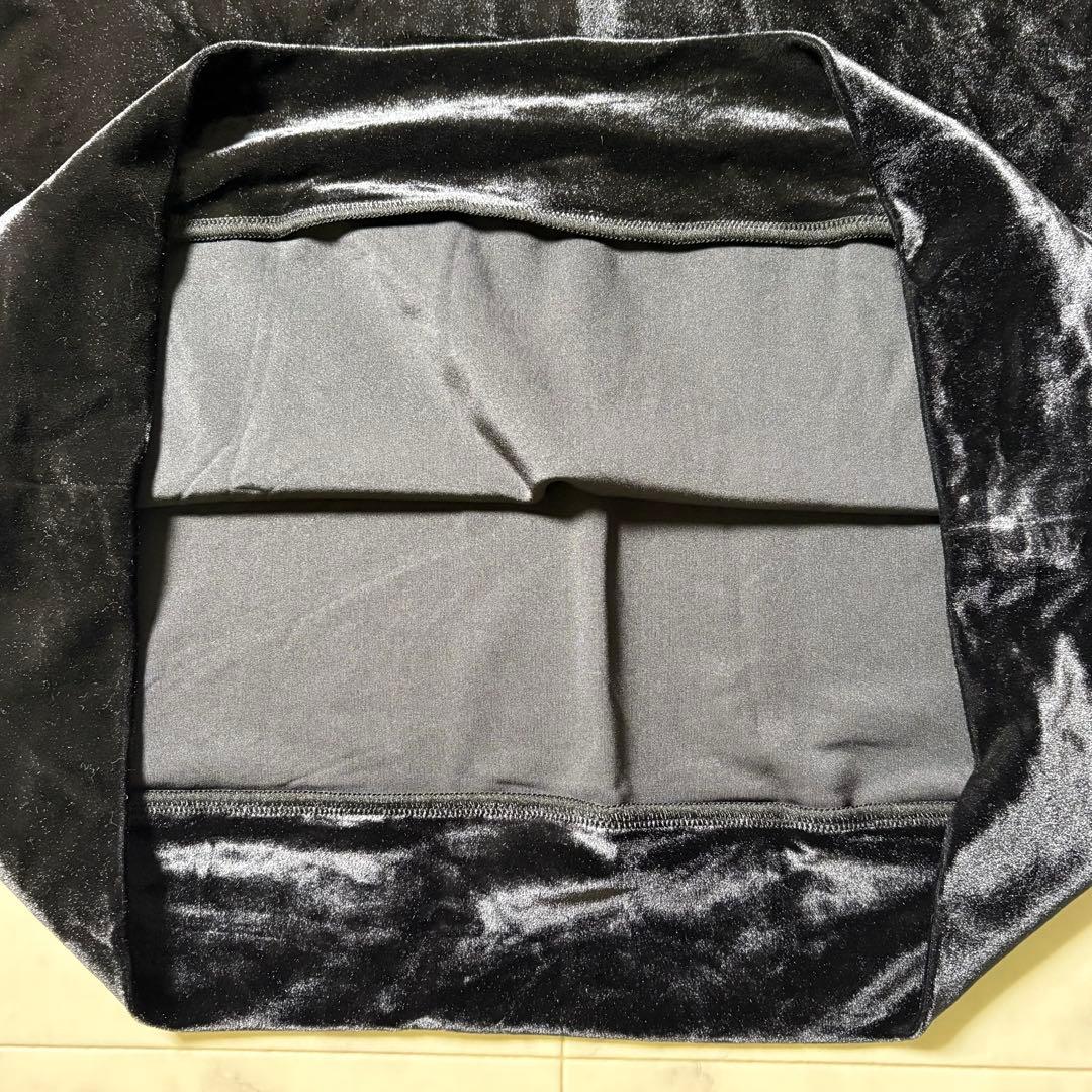 未使用タグ付き MARK&LONA ベロア シャツ チャーム付き 50/XL 黒