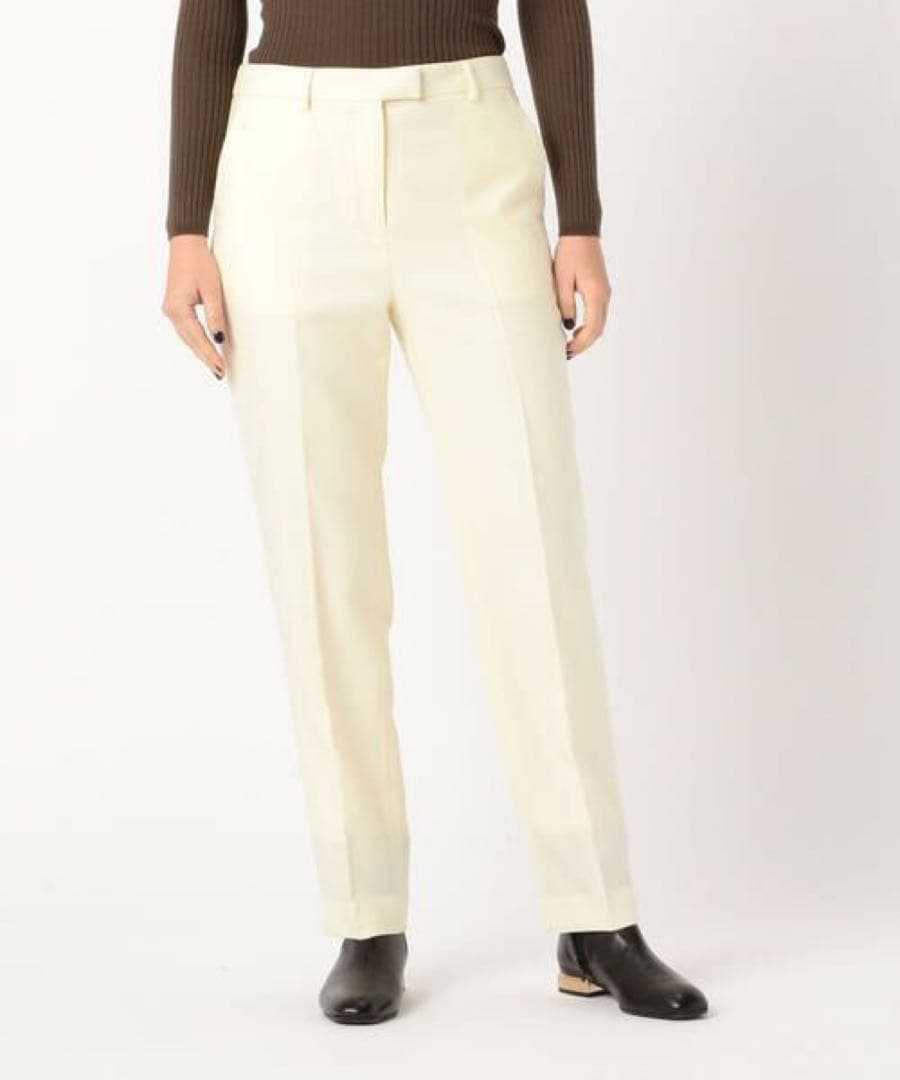 美品✨トゥモローランド　ウールサキソニー ノーカラージャケット　シガレットパンツ