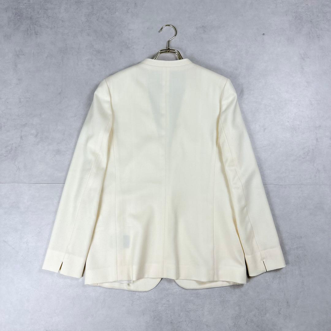 美品✨トゥモローランド　ウールサキソニー ノーカラージャケット　シガレットパンツ