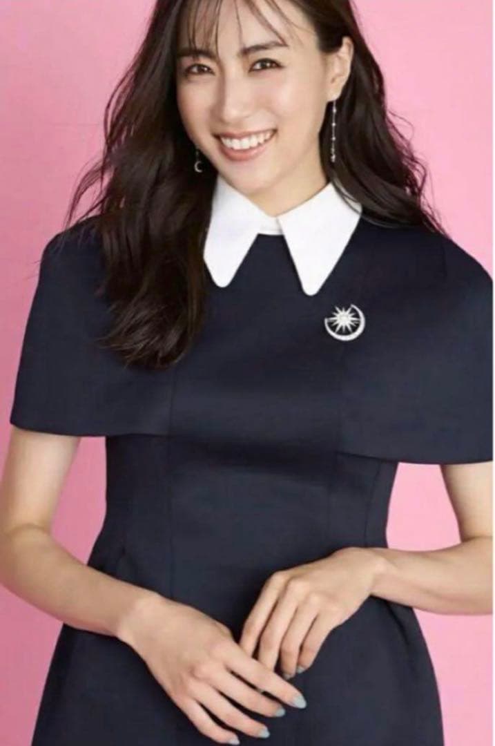 セルフォード　襟付きポンチセットアップ　ブラック　S 上下　新品　ペプラム