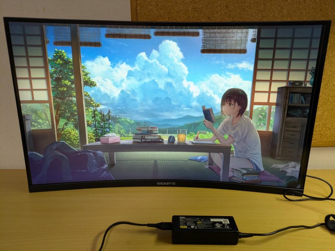 ギガバイト31.5型 WQHD 165Hz 1ms G32QC モニター 曲面