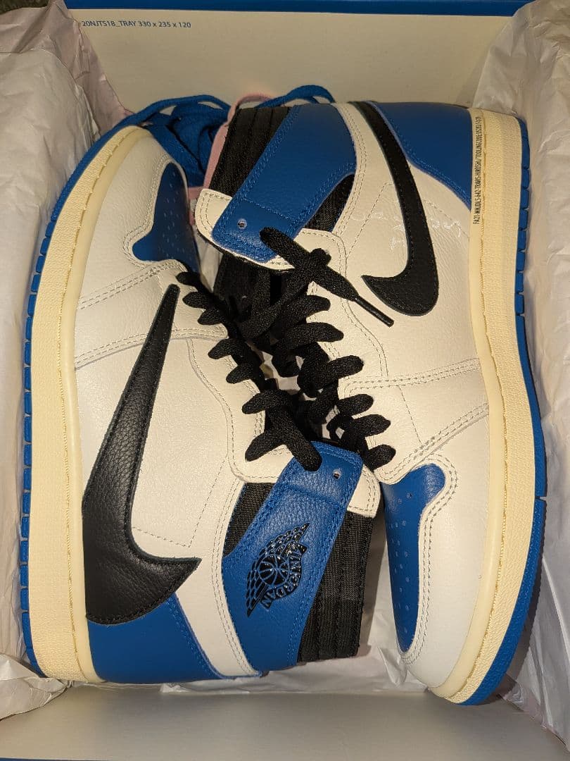 Travis × Fragment × AJ1 \"Military Blue\"