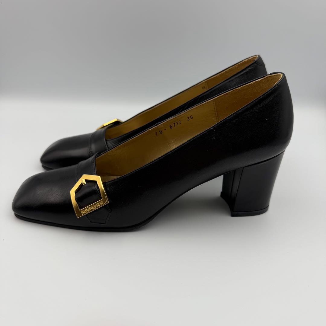 【YSL】未使用品　イヴサンローラン　パンプス　ブラック　36　23cm相当