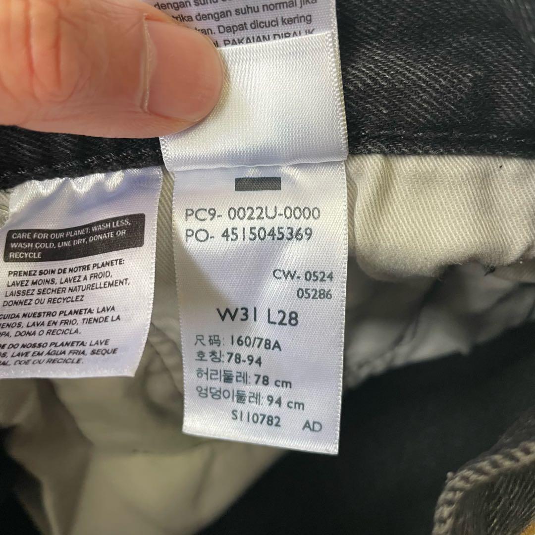 【赤耳あります】リーバイス エディフィス別注 501 ブラック W31 L28