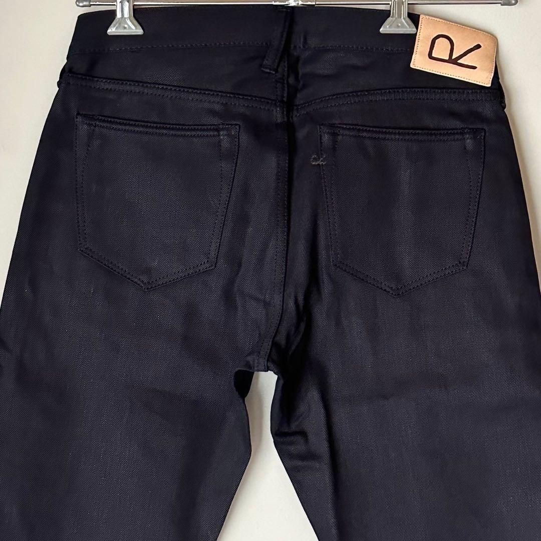 【新品・未使用】 45R おこめデニムの比古比女スリム 後染め ジーンズ 日本製