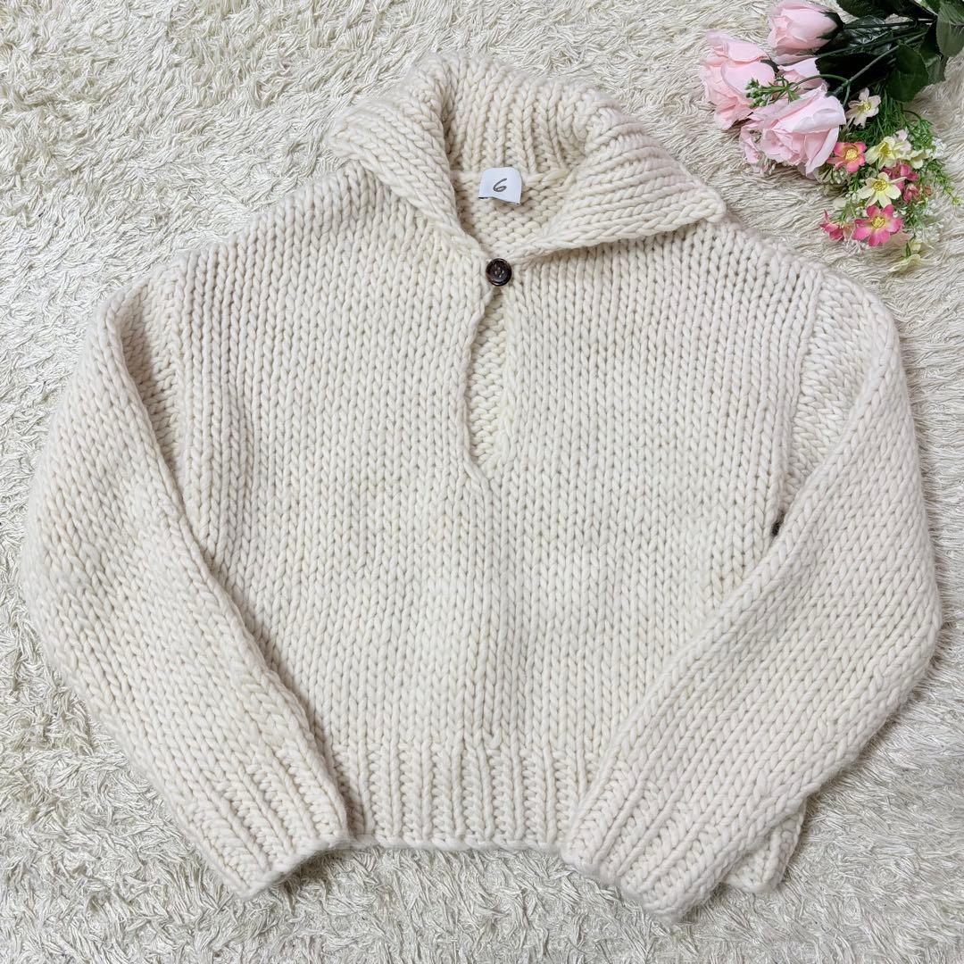 6(ROKU) WOOL ROVING KNIT PULLOVER/ニット