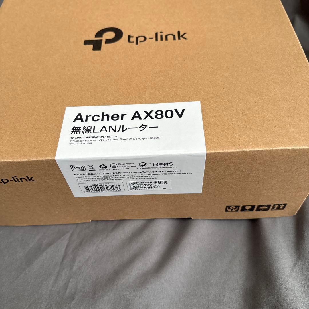 TP-Link 無線LANルーター Archer AX80V