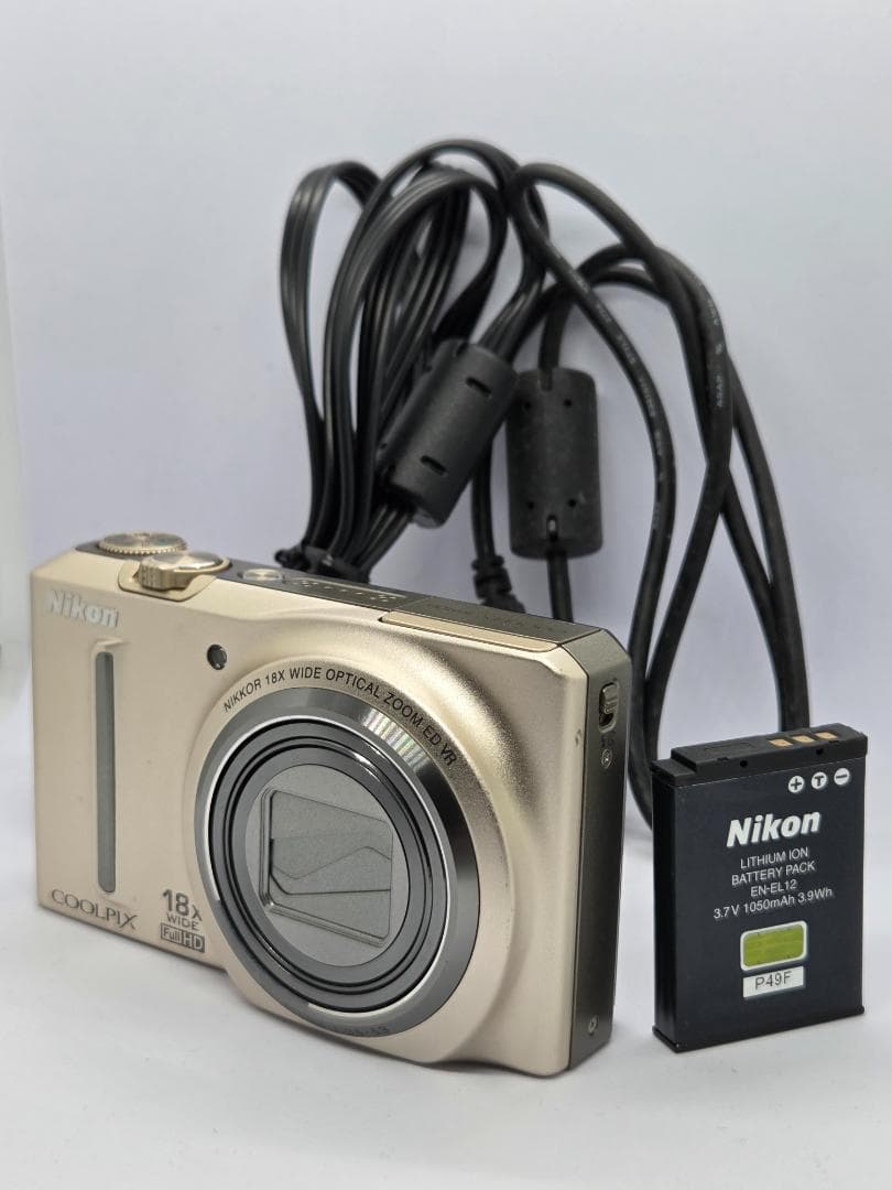 【スマホ転送OK】ニコン Nikon COOLPIX S9100 ゴールド