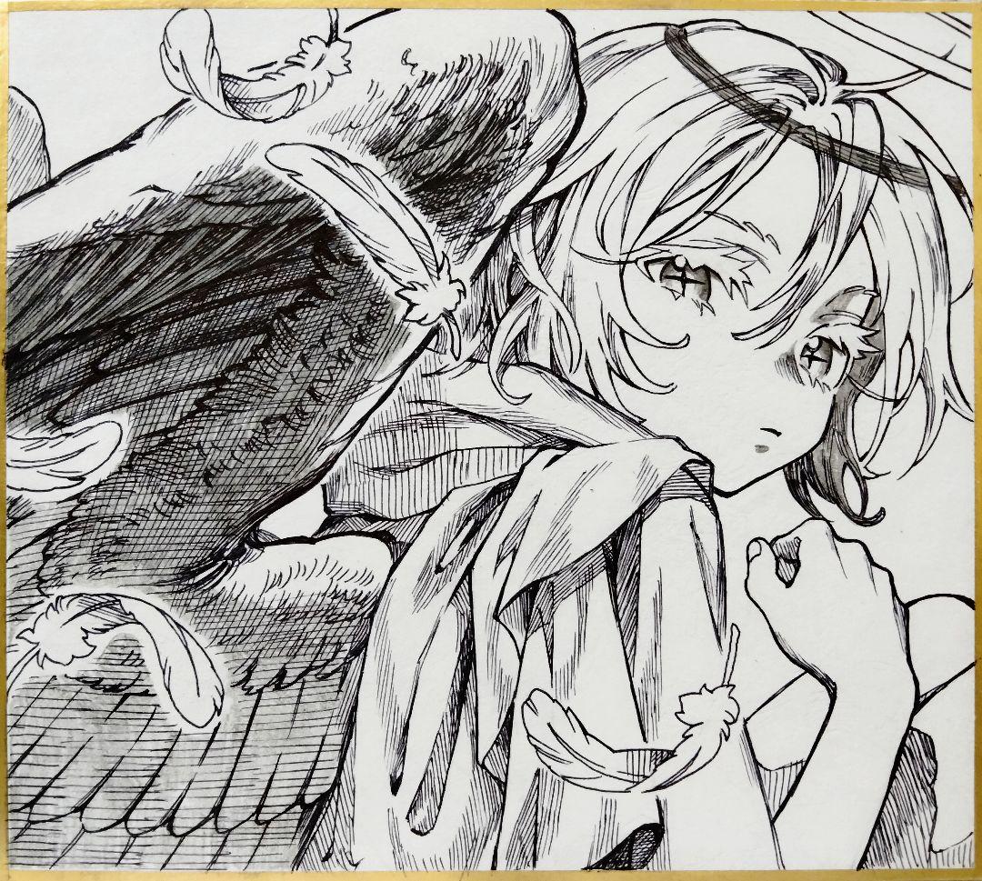 h*☆様 45.オリジナル手描きイラスト　モノクロ