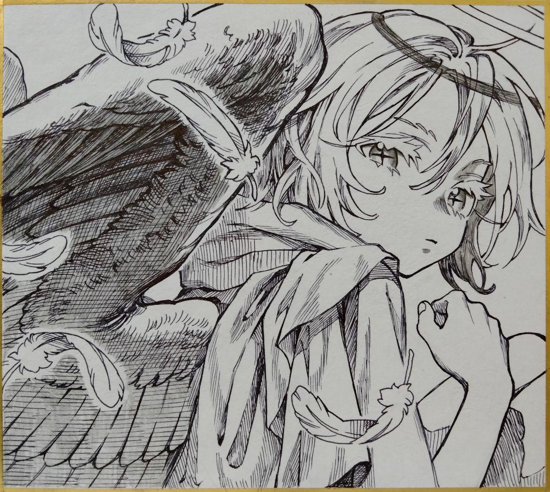 h*☆様 45.オリジナル手描きイラスト　モノクロ