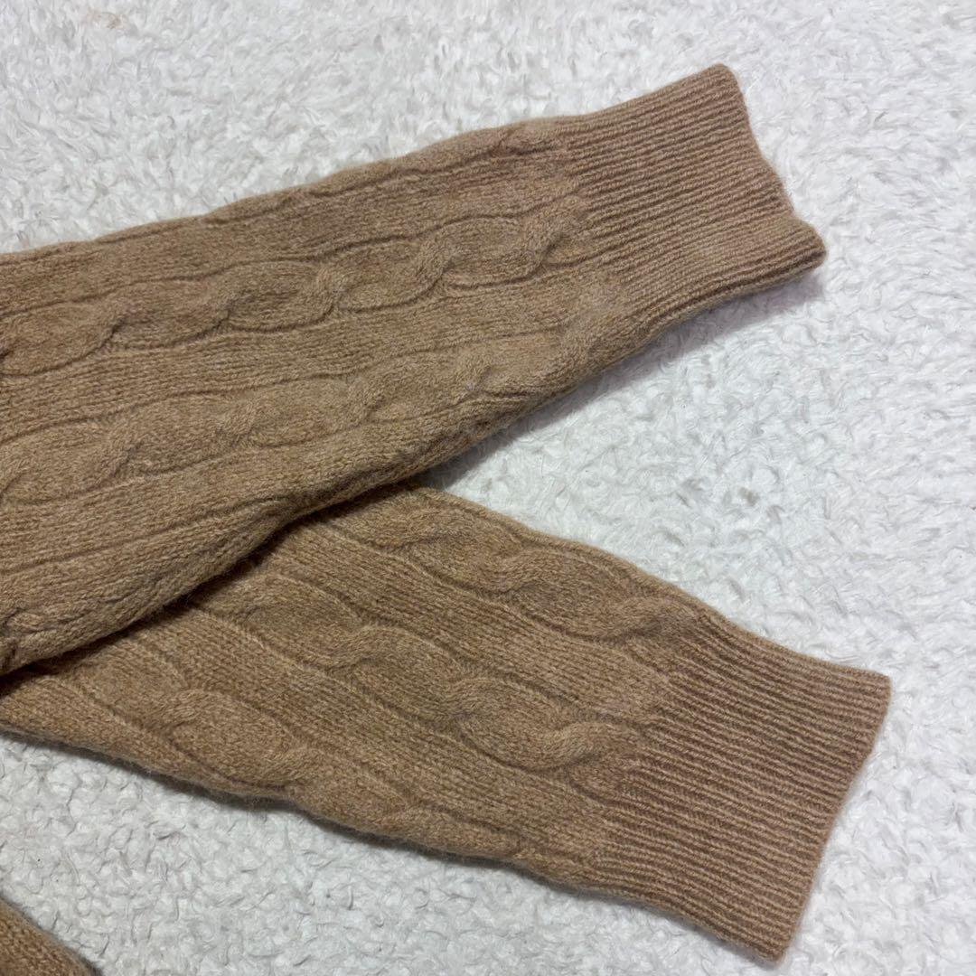 大きいサイズ　ポロラルフローレン　ケーブルニットセーター　カシミア混　ポニー刺繍