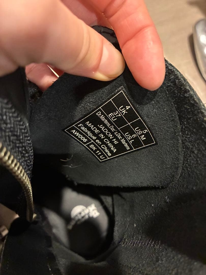 Dr.Martens JADON HI ブラック 10ホール